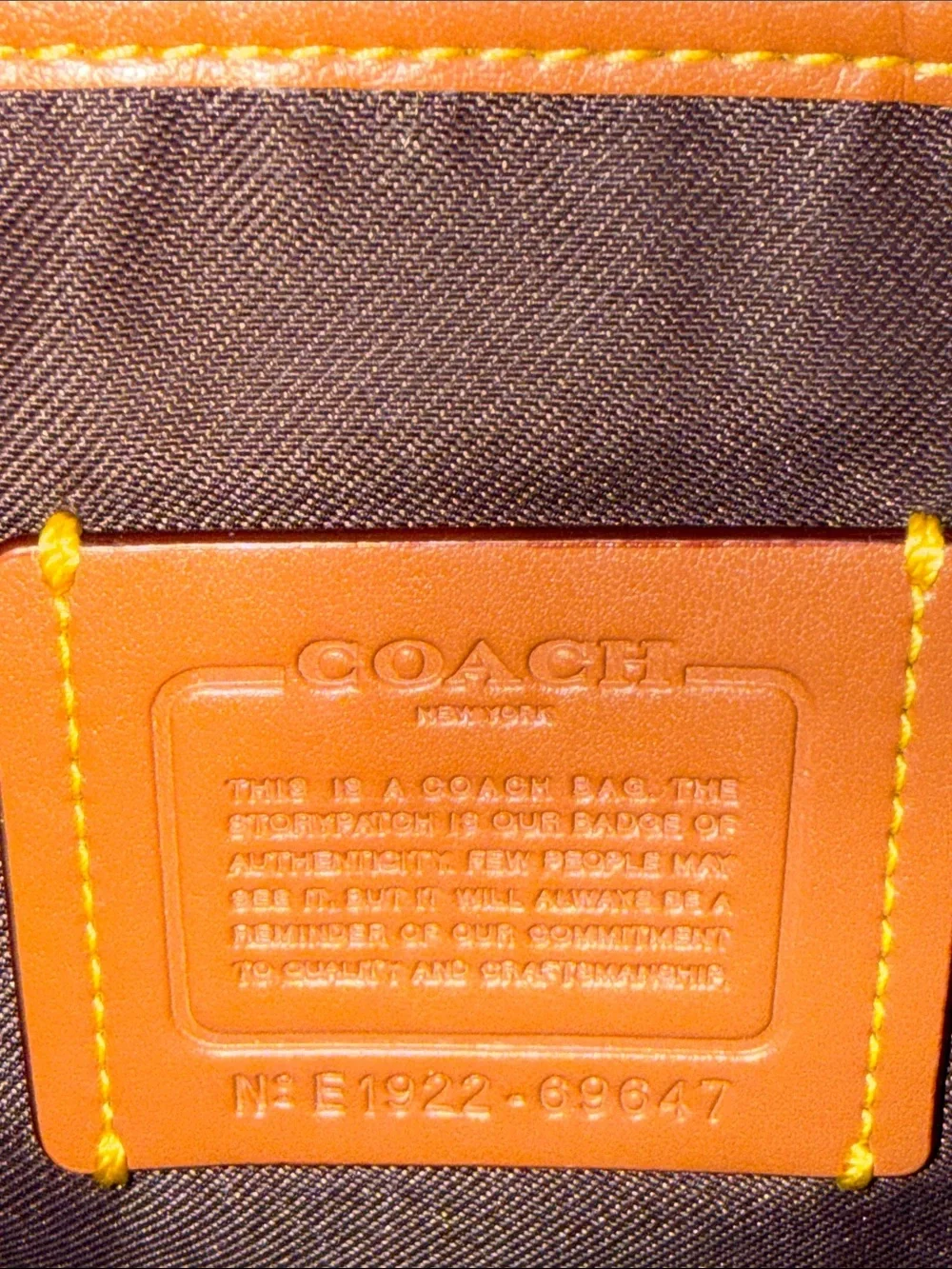 Coach canvas shoulder